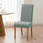 housses chaise moderne gris rayures ondulées polyester élasthanne unies mariage banquet