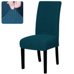 housses chaise marron rayures diagonales moderne elasthanne polyester 45 60cm 35 48cm 10cm