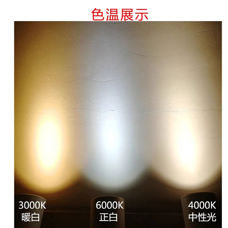 source lumineuse led blanc chaud 3000k blanc pur 6000k rond lisse moderne 3w 5w