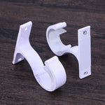 support rideau moderne clips blanc violet doré opacité