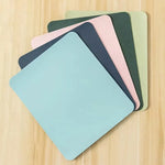 tapis souris moderne bleu clair rose vert noir beige cuir facile nettoyer professionnel imperméable