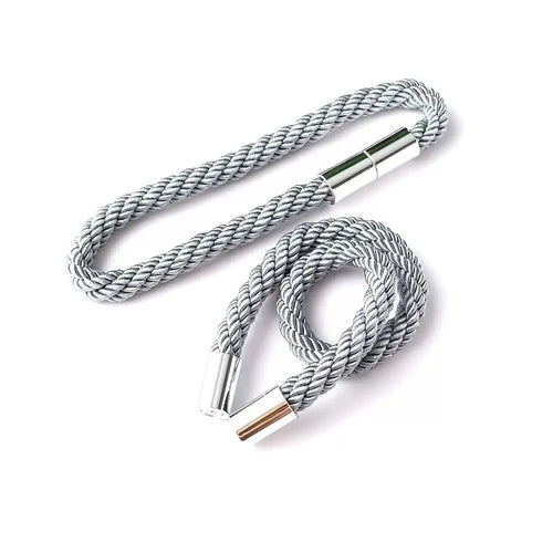 anneaux rideau aimants sans perçage beige blanc corde tressée moderne rustique
