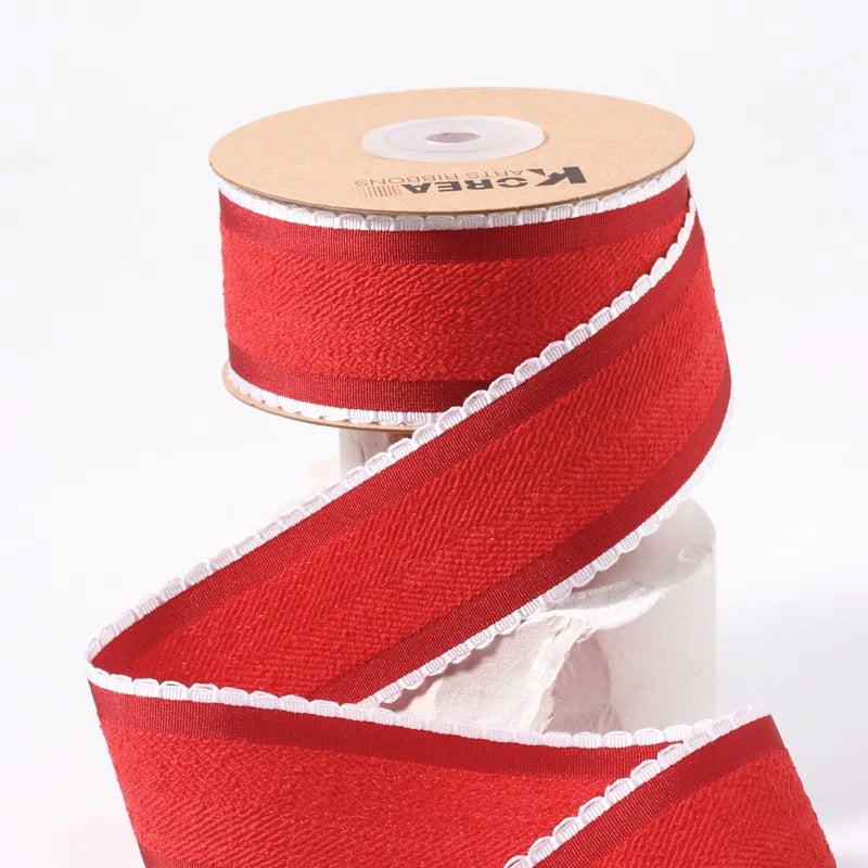 rubans polyester dentelle dessin animé élégants délicats 38mm 5yards multiples couleurs motifs opaques pliés