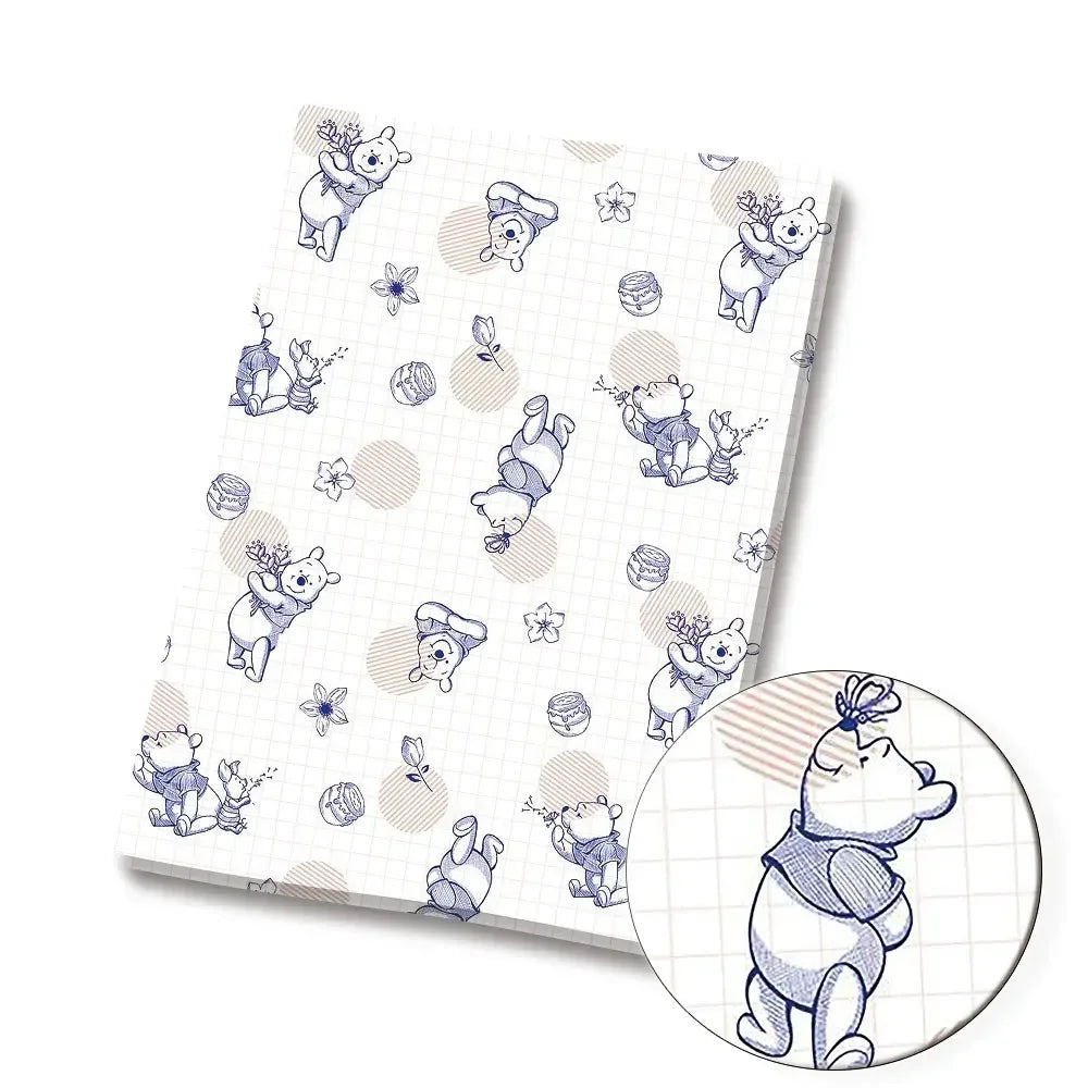 papier cadeau rouge jaune rose gris motif winnie l'ourson amis enfant