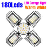 lampe garage led noir moderne grille hexagonale 1000 lumens 20000 heures 2700k 6500k