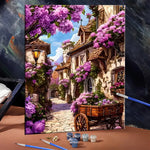 peinture numéro paysage fleurs maison toile adultes débutants crafts supplies