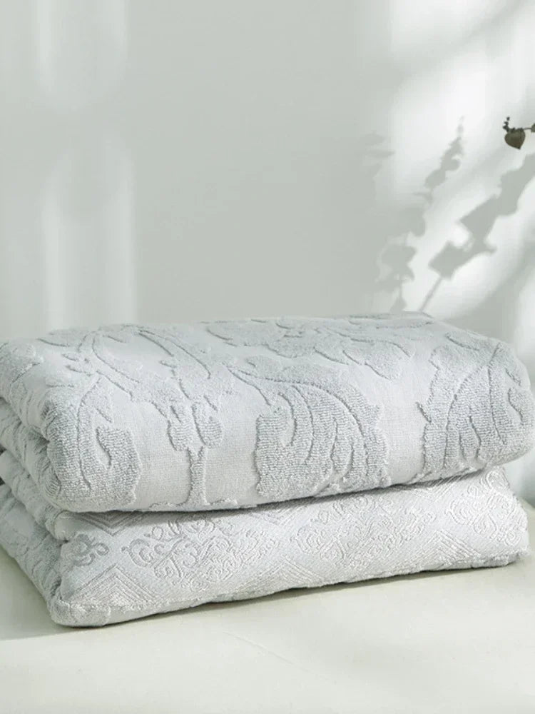 couverture coton floral gris vert clair hiver été portable hospitalière