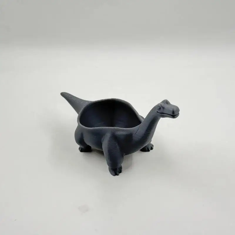 cache pot forme dinosaure gris sculpté relief créatif plante opacité décoration multifonctionnelle