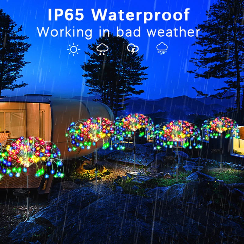 lumière solaire led multicolore étoiles moderne extérieur jardin piquet base solaire autonomie ip65