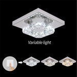 lampe étoile cristal led moderne transparent noire blanche