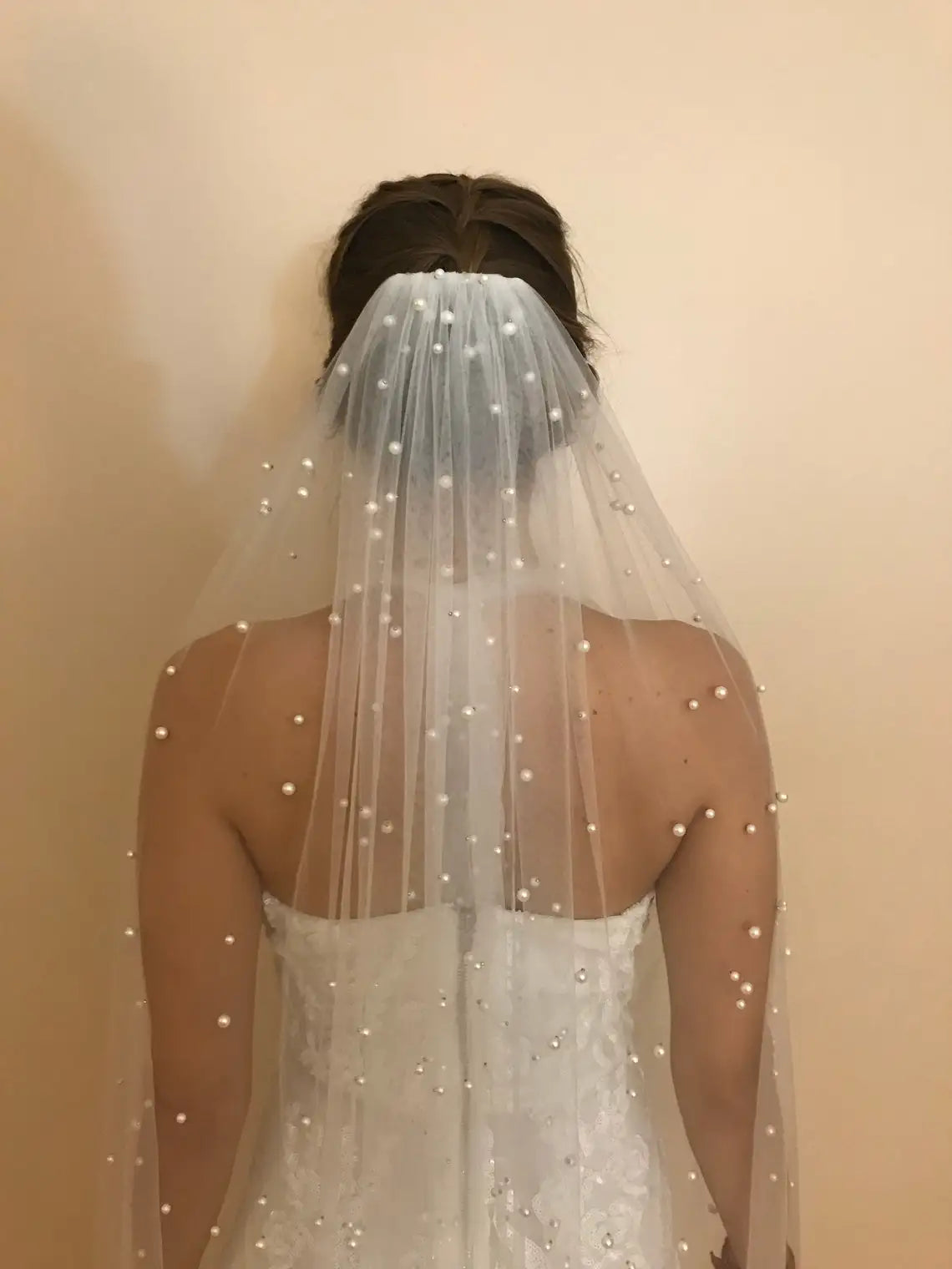 voile mariée blanc classique longue longueur cathédrale clips robe mariée