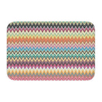 tapis moderne multicolore zigzag antidérapant polyester extérieur intérieur bain chambre