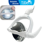 lampe dentaire led moderne blanche mat sans ombre tringle interrupteur base