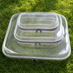 boîtes rangement transparentes plastique réutilisables modernes fermeture glissière
