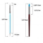 stylos pointe silicone bleu clair brun foncé pointes diverses modernes lisses opaques sculpteur nail