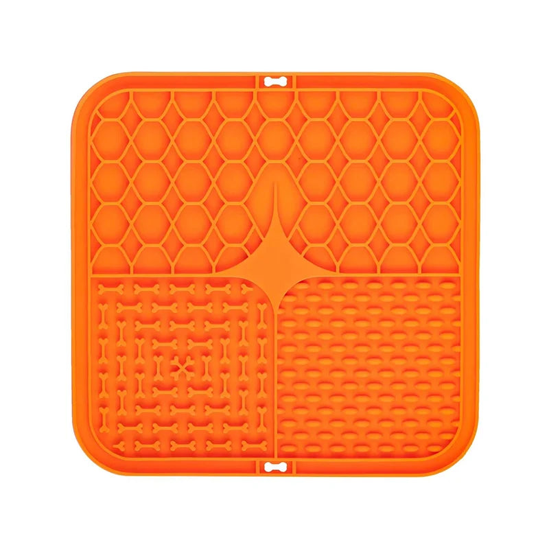 tapis nourriture silicone anti glisse anti etouffement bleu violet vert gris orange moderne slow