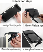 support pliable noir fibre carbone moderne clips rotatifs salon organisation imperméable unique multifonctionnel