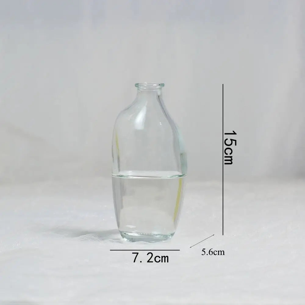 vases transparent modernes marron orange décoration maison simple minimaliste