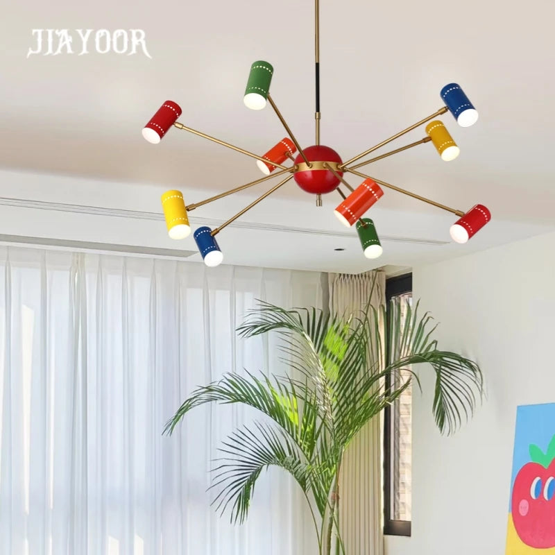 suspension lumineuse moderne led acrylique 90v 260v 2000lm rouge vert bleu