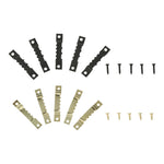 clips fixation métal dents scie or noir vis utilitaires 45x8mm 43x7mm