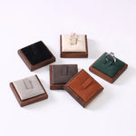 présentoir bagues velours blanc vert gris marron clips classique rangement portable commercial