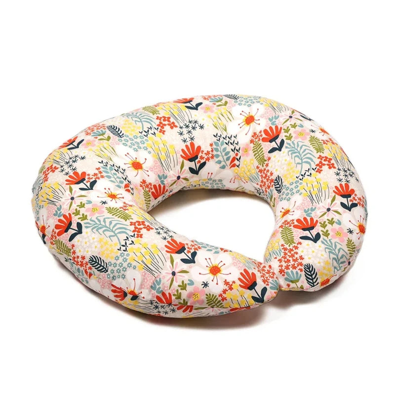coussin allaitement bébés mois polyester coton moderne doux fleurs motifs géométriques