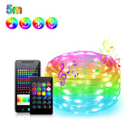 guirlande lumineuse led multicolore clips moderne décoration intérieure noël 1m 50m usb bluetooth