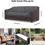 housse canapé noir texture tissée moderne boucle fixation corde ajustable ventilation poignée padded handle