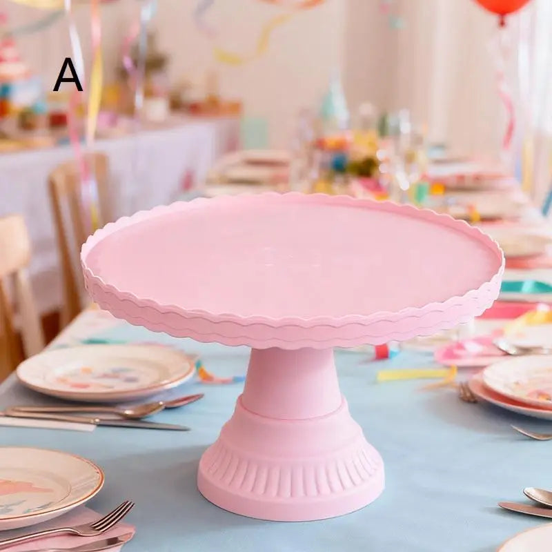 présentoir gâteau silicone rose bleu classique opalescent anniversaire mariageDecoration événementnelle support plateau gâteaux