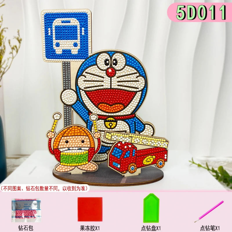 puzzle diamant multicolore dessins animés décoration artisanale pleine peinture spécial enfants anniversaire festive winnie