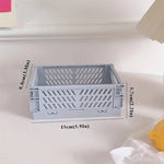 paniers pliables rangement plastique respectueux environnement couleur vert rose moderne pratique opacité