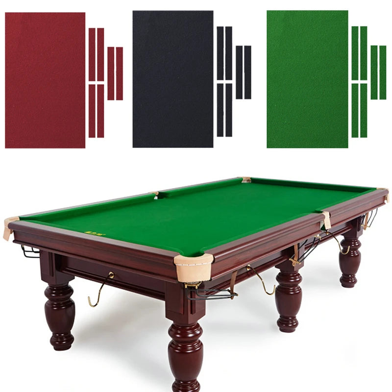 tapis billard uni vert rouge bleu clips réutilisable classique maison fête