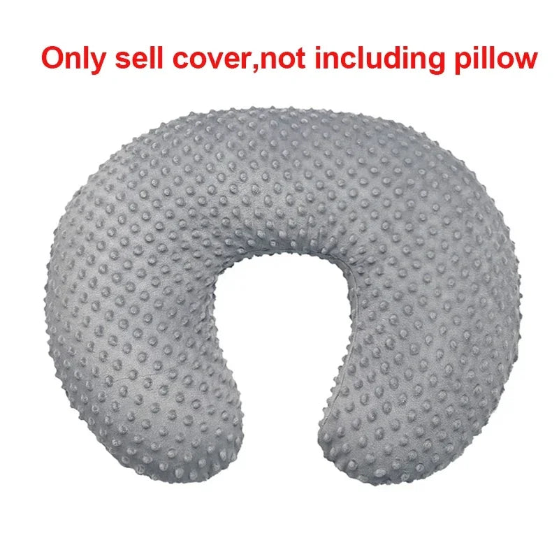 housse coussin allaitement bébé dessin animé elephants arc ciel polyester doux confortable fourrure points