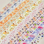 ruban adhésif décoratif multicolore fleurs papillons vintage floral boîte inclusion adhésif mignon étudiant cadeau