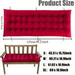 coussins banc extérieurs solides sangles taille moyenne couleur rouge gris marron moderne
