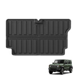 tapis sol voiture noir rayures horizontales surface rugueuse pratique résistant tpe fibres synthétiques