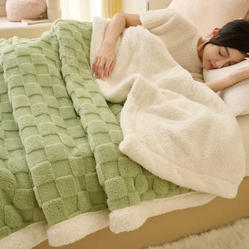 couverture douce hiver vert olive moderne portable voyage maison pique nique 150x200cm