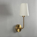 Lampe murale moderne or abat jour conique éclairage quotidien led minimaliste