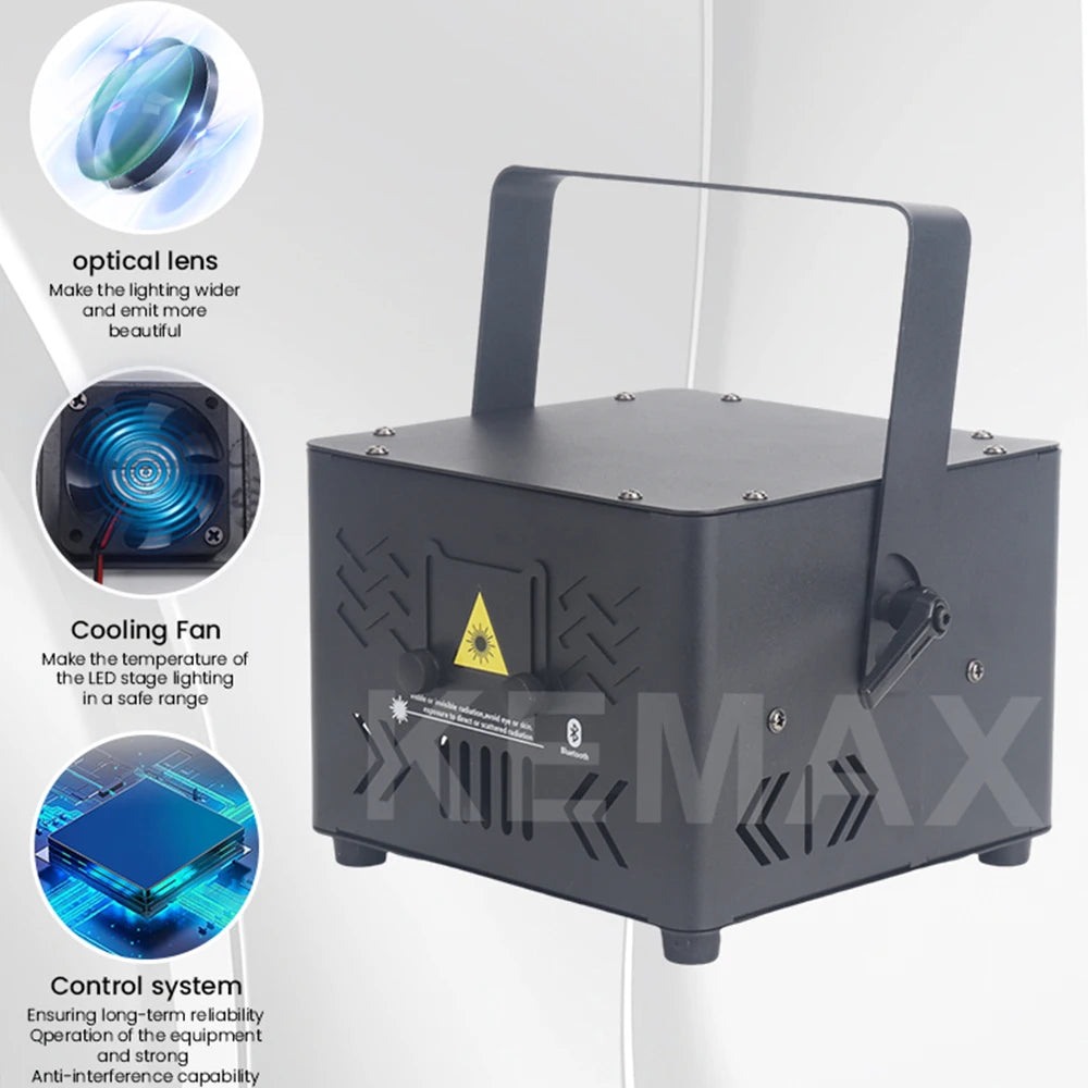 projecteur laser bluetooth 4w 6w noir moderne dmx scène dj instructions