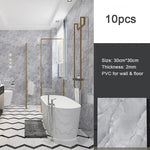 panneaux decoratifs murals marbre gris blanc adhésifs imperméables anti moisissures modernes resistant humidité respectueux