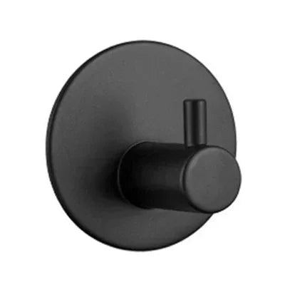 crochet mural acier inoxydable noir porte serviette salle bain adhésif moderne robuste