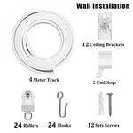 rideau rail flexible blanc moderne clips fixation plaques vis système coulissantINCTEDELETELASTWORD