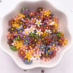 pierres précieuses artificielles multicolores fleurs miniatures résine décoratives 8mm occasionnelles anniversaires mariages fêtesscrição nail
