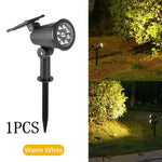 lampe solaire led jardin waterproof ip65 réglable moderne noire pelouseextérieur