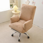 fauteuil moderne orange accoudoirs coussin d'assise tête inclinable élasthanne polyester