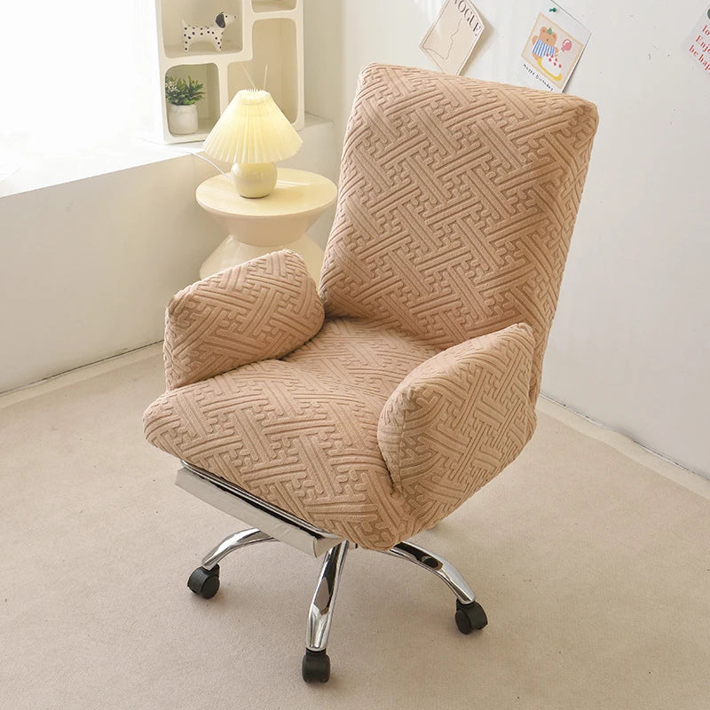 fauteuil moderne orange accoudoirs coussin d'assise tête inclinable élasthanne polyester