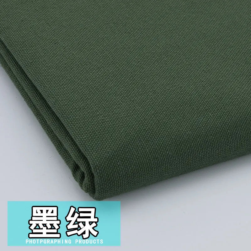 tissu toile coton résistant déchirure uni moderne noir blanc gris bleu vert rouge beige