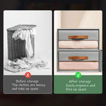 Organisation garde-robe avec boîte rangement draps