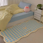 tapis moderne géométrique polycolore maison voyage anti salissure sans peluche lavable chambre canapé chevet
