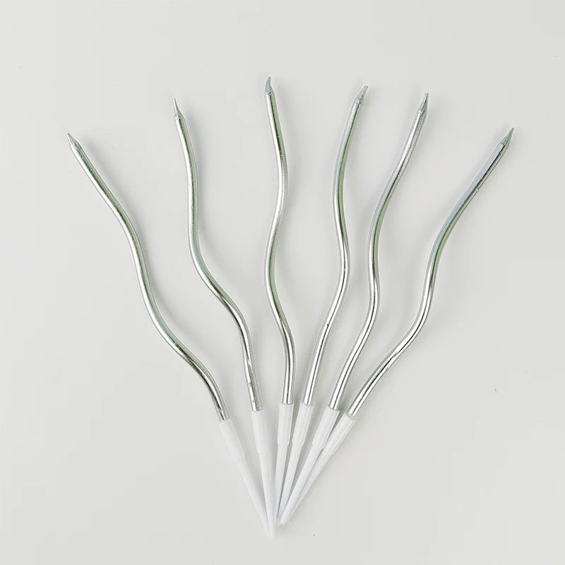 bougies gâteau or rose vert violet blanc lisses brillantes moderne festif anniversaire mariage fiançailles